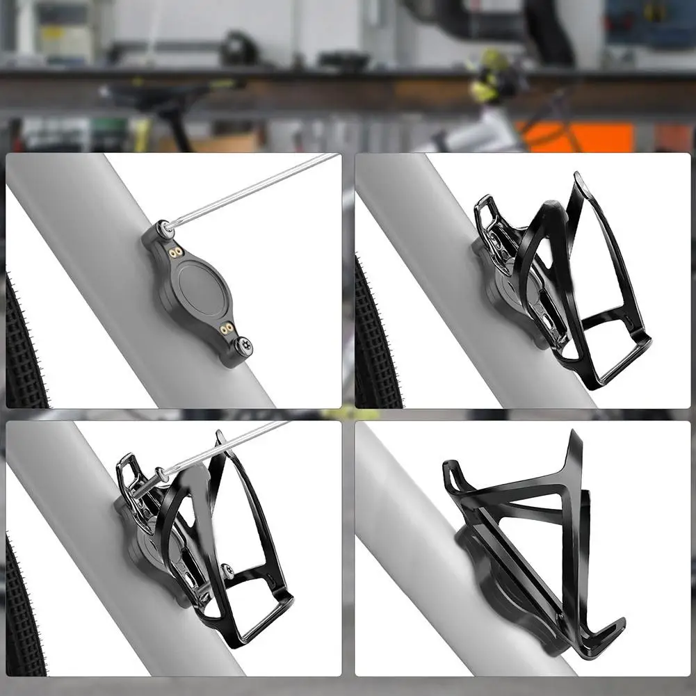 Para suporte de montagem de bicicleta mountainbike anti-perdido gps caso protetor escondido suporte de gaiola de garrafa de bicicleta