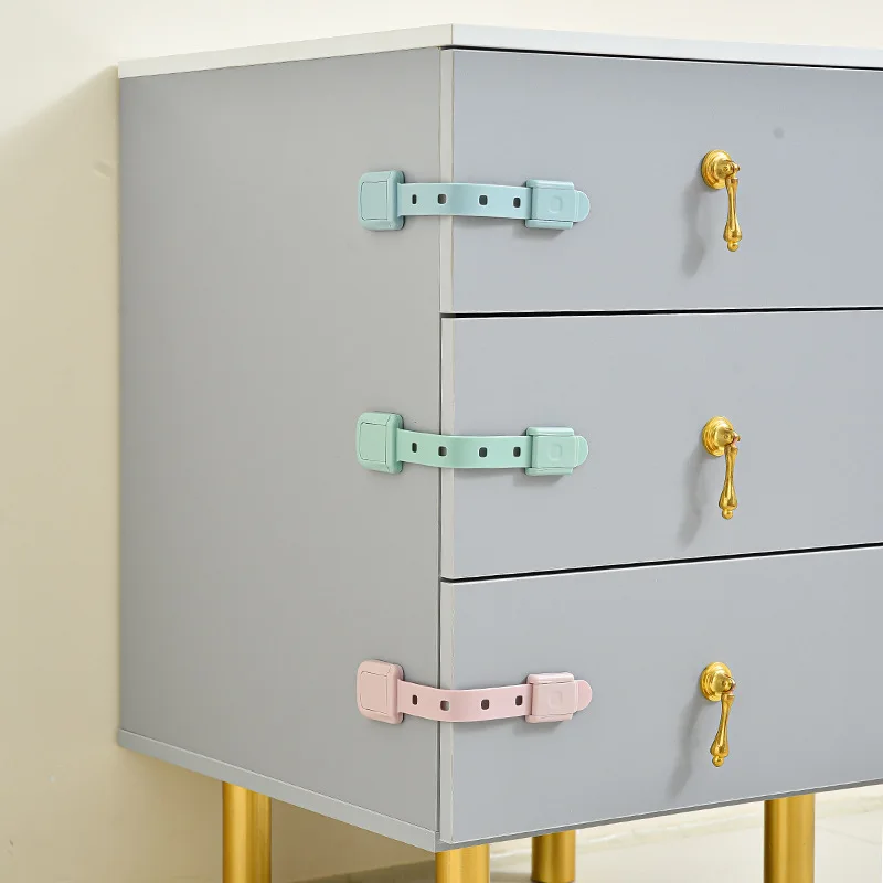 1/5 PCS Serrature per armadietti di sicurezza per bambini Protezione di sicurezza per bambini Serrature per porte per cassetti Protezione in plastica Serrature per porte di sicurezza per bambini