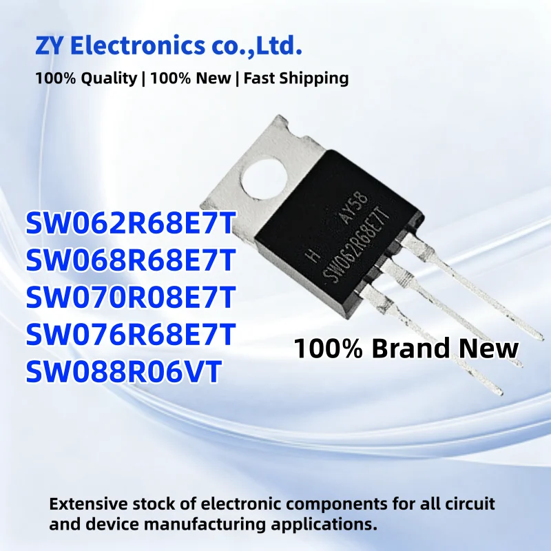 10PCS New SW062R68E7T SW068R68E7T SW070R08E7T SW076R68E7T SW088R06VT TO-220 MOSFET Transistor
