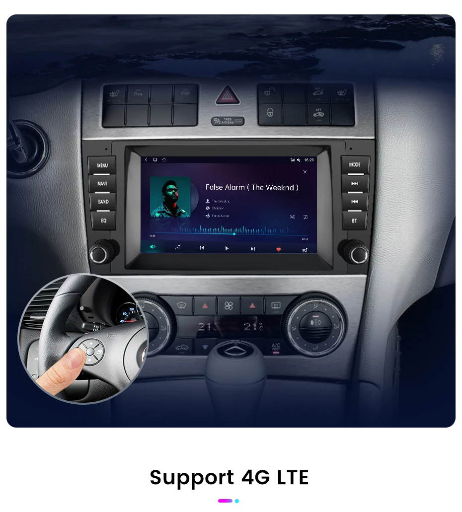 Junsun Android Auto Radio Für Mercedes Benz C-Klasse W203 CL203 CL203 CLK W209 CLS W219 2004-2011 CarPlay auto Multimedia GPS 2din – Detail 17