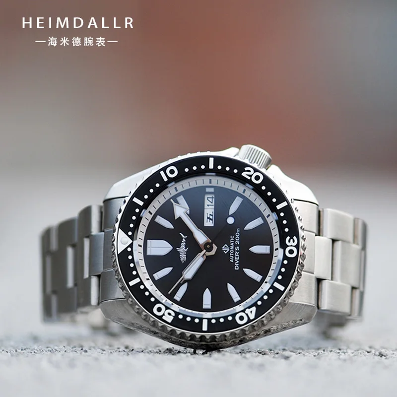 

HEIMDALLR Sharkey SKX Mechanical Watch Men Dive Sapphire White Dial Luminous NH36A Mov Automatic Water Resistant Skx007 Watches