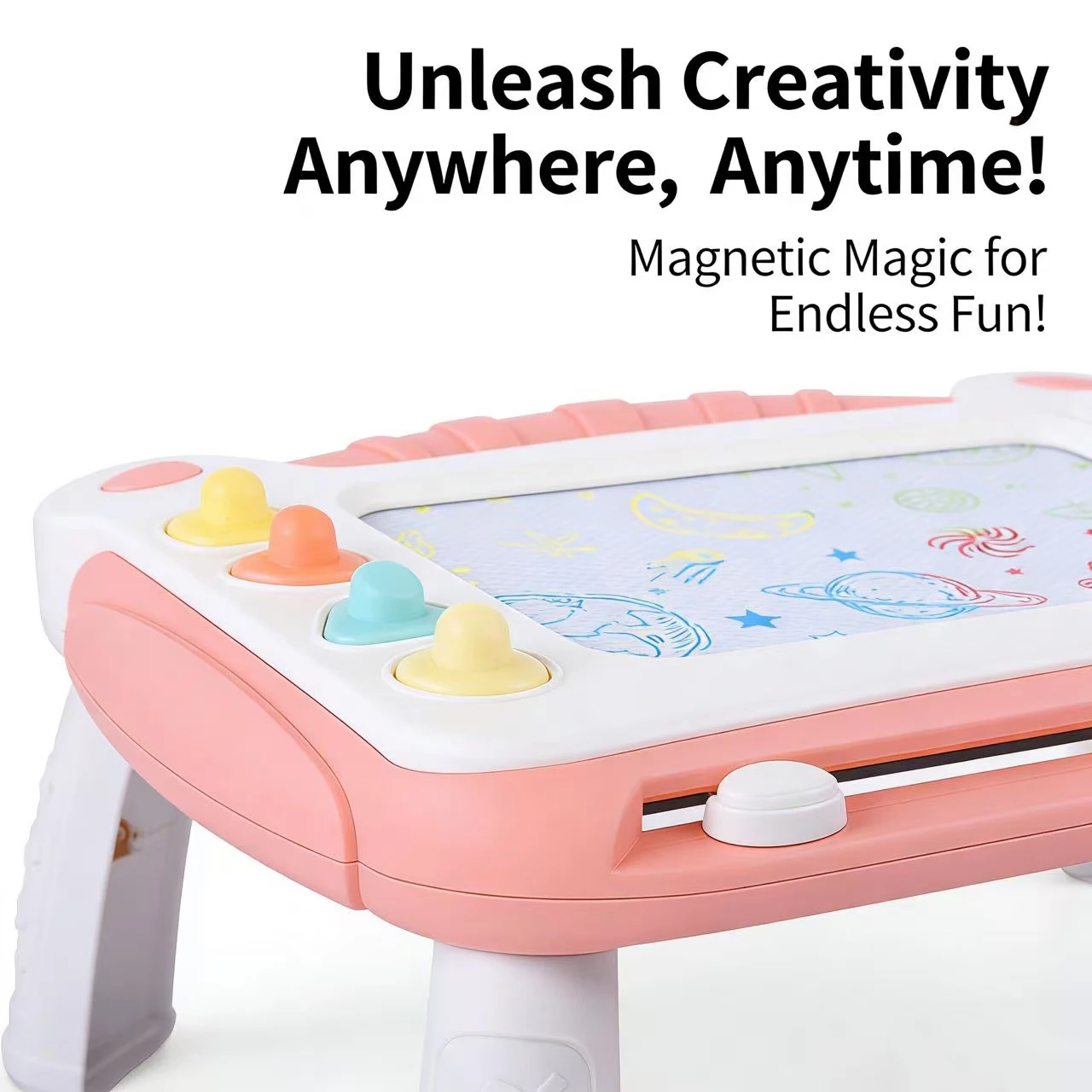 Children's Multifunctional Magnetic Drawing Board with Space Theme, Erasable Doodle Table, Early Education Educational Toy for Boys and Girls view 6