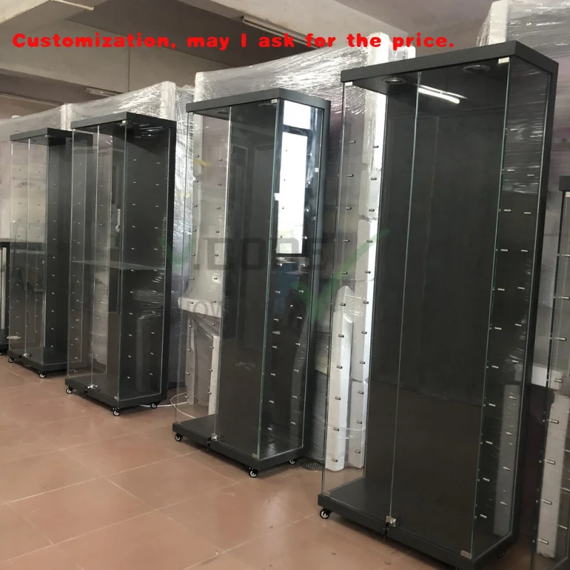 

custom.Customizable Floor-Standing Glass and Plywood Lacquer Curio Cabinets Jewelry Vitrine Display Showcase Mobile Shop Display