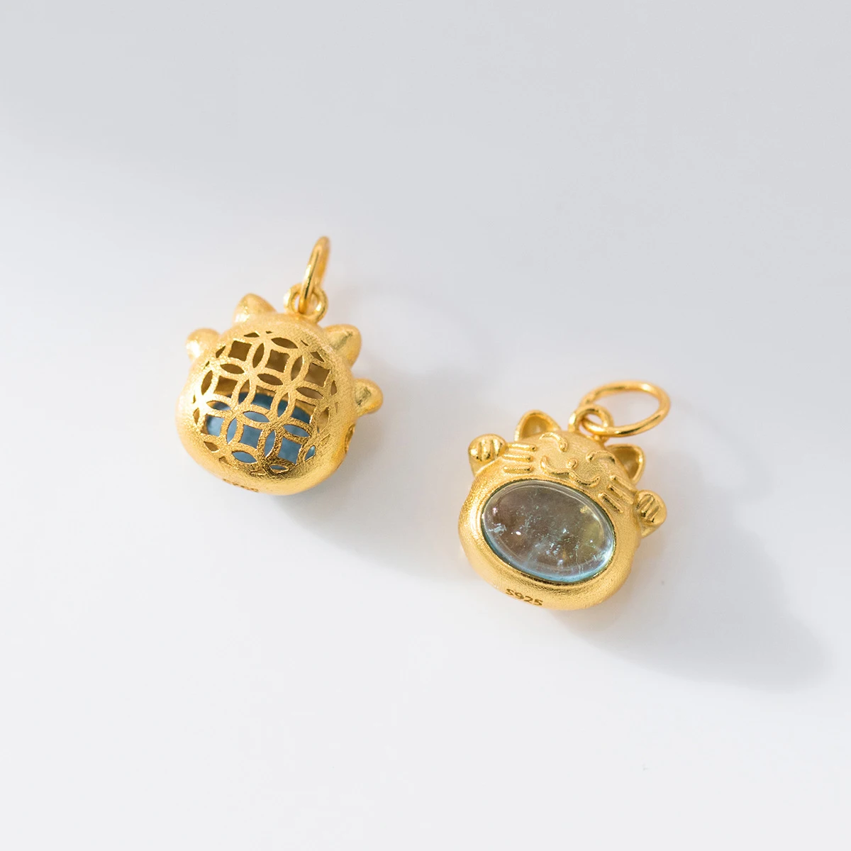 

Подвески из серебра 925 пробы, подвеска с изображением кота, подвески на удачу, подвеска «сделай сам», ожерелье, аксессуары, ювелирные изделия, серебро, камень с покрытием 925 пробы