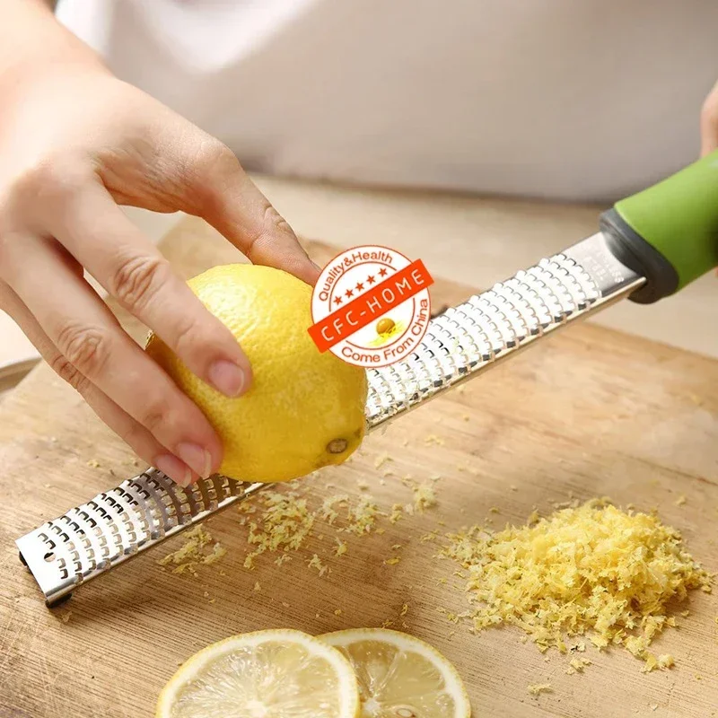 Multipurpose Cheese Grater and Citrus Zester for Parmesan Lemon Ginger Garlic Chocolate and More butter slicer