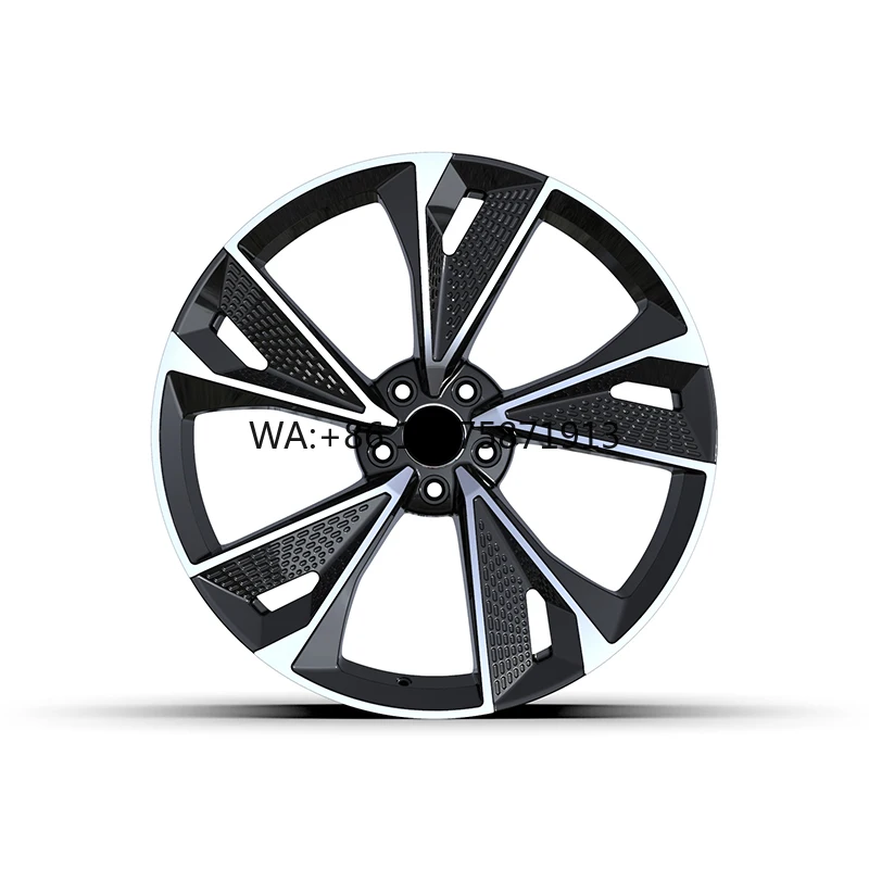

Black Machined Face & Gloss Black Front Rear Aluminum Alloy Wheels Rims Fit Most Vehicles