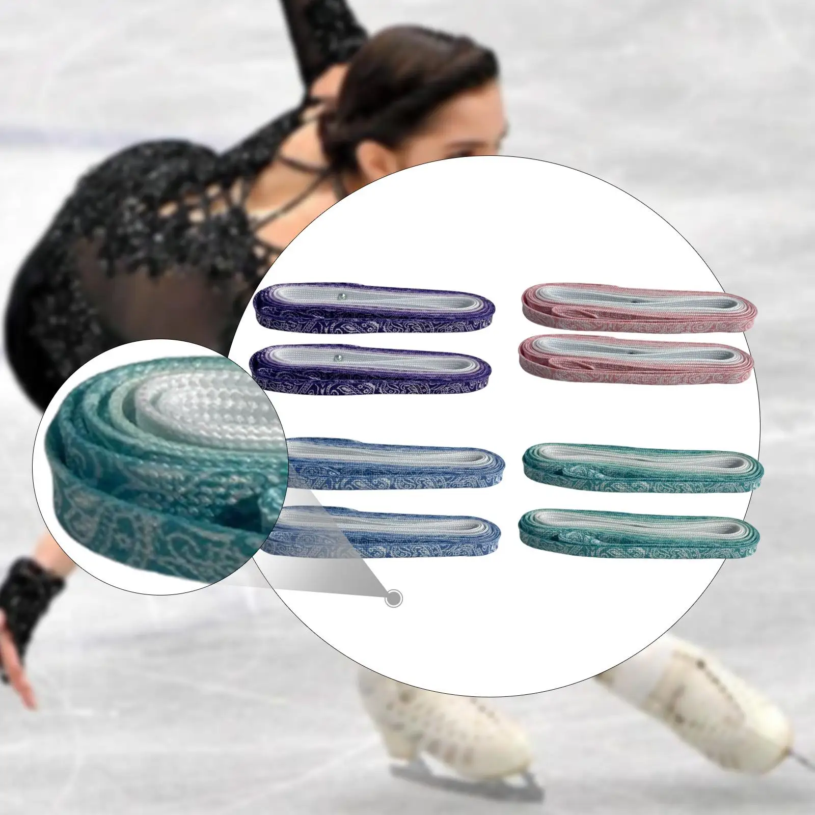 Hockey Skate Laces Elegant 300cm Shoelaces for Practice Outdoor Training