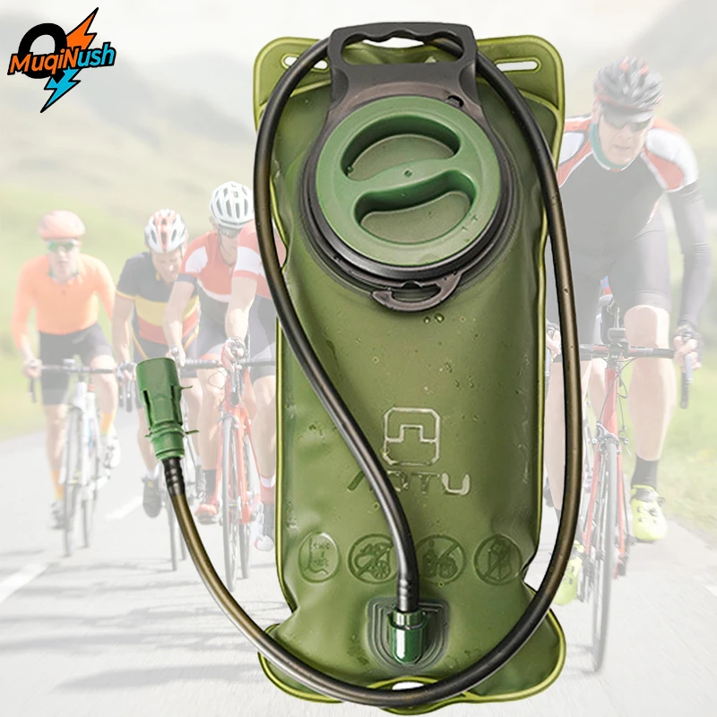 

MuqiNush 2L Leak proof Water Bag Easy to Clean Bottle Replacement for Cycling Hiking Camping Running Outdoor Exploration