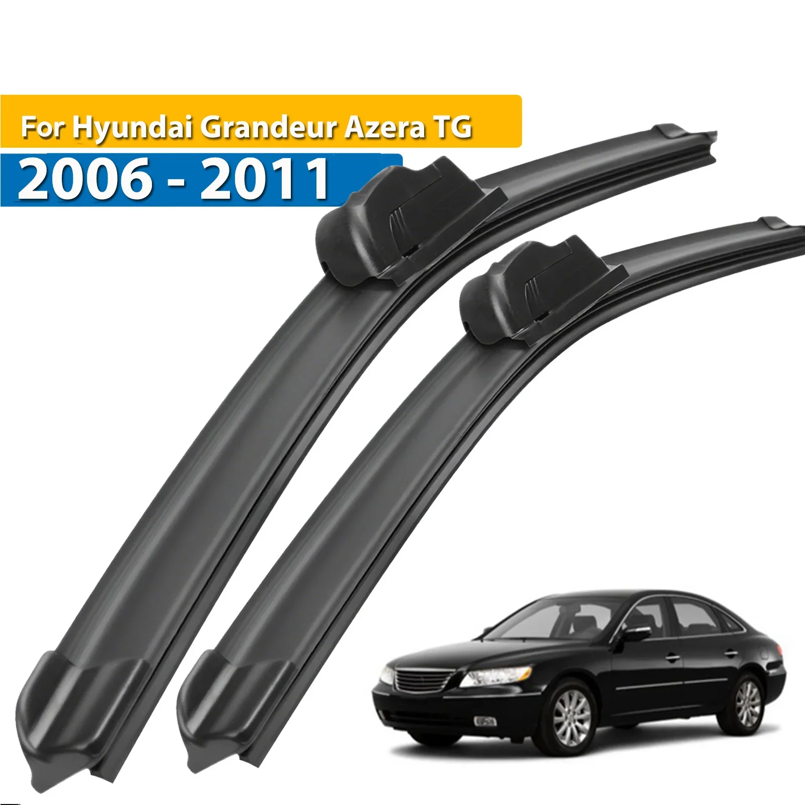 

Wiper LHD Front Wiper Blades For Hyundai Grandeur Azera TG 2006 - 2011 Windshield Windscreen Window Rain Brushes 24"+20"