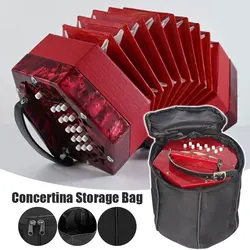 Concertina Portable Storage Bag Accordion Handheld Thickened Cotton Case Bag for Accordion Storage Outdoor Carrying
