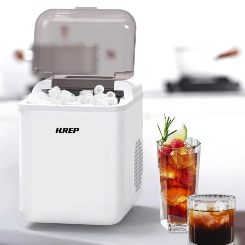 nuova macchina per il ghiaccio completamente automatica per la casa, piccolo dormitorio, mini macchina per fare il ghiaccio all'aperto, telecomando, produzione di ghiaccio con un clic