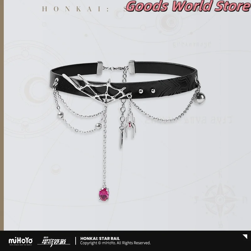 En stock, gargantilla Kafka, collar Original Merch Honkai Star Rail Kafka, accesorios de disfraz, juego de Anime, regalo de Halloween