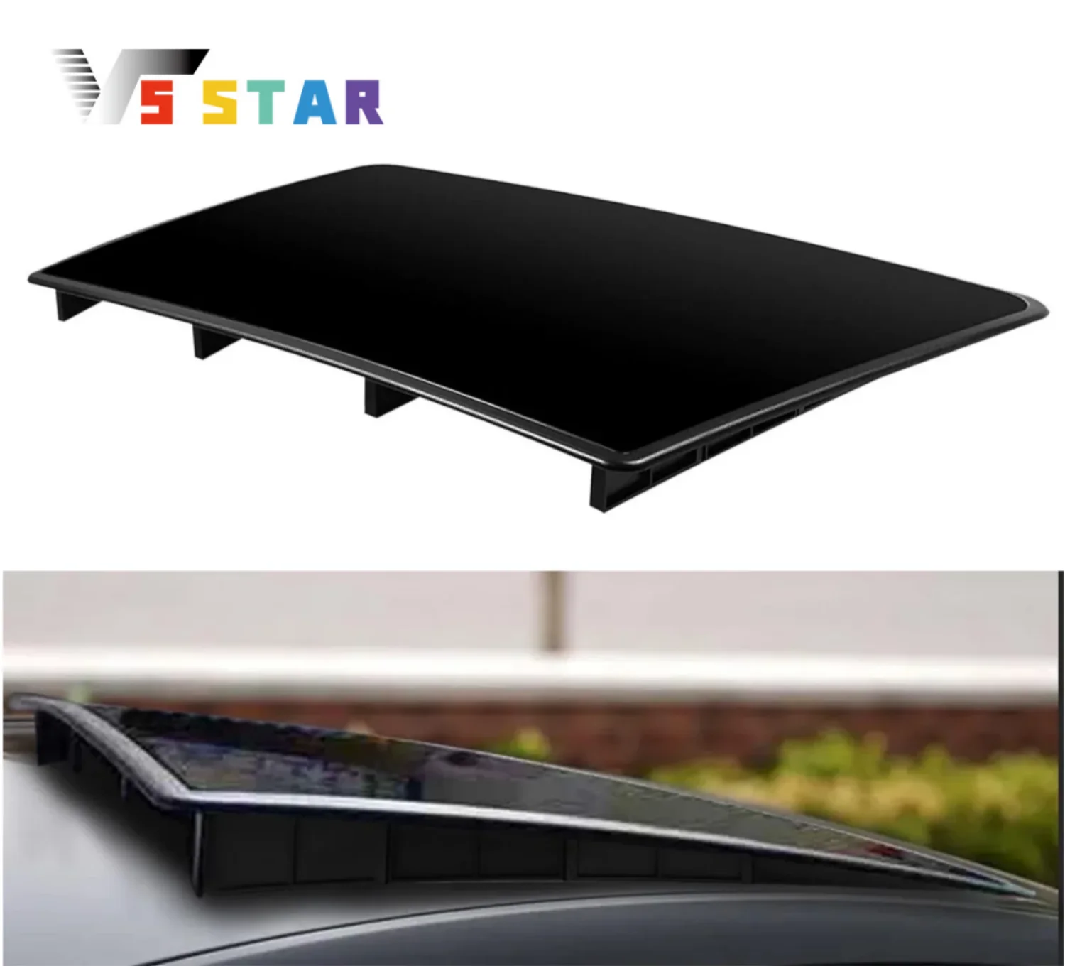 

Высокое качество ABS автомобильный люк на крыше имитация люка на крыше люк DIY украшение простая установка для внедорожника MPV черный