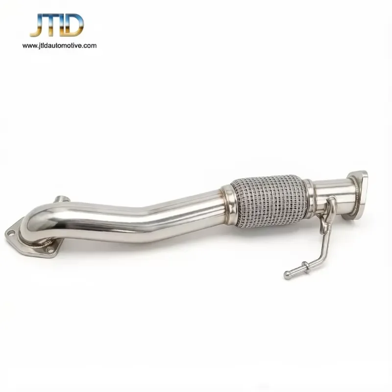 Premium T304 Stainless Steel Smooth Pipe Design for Hyundai Elantra 1.6T 2018 Performance Exhaust Downpipe Tube Part