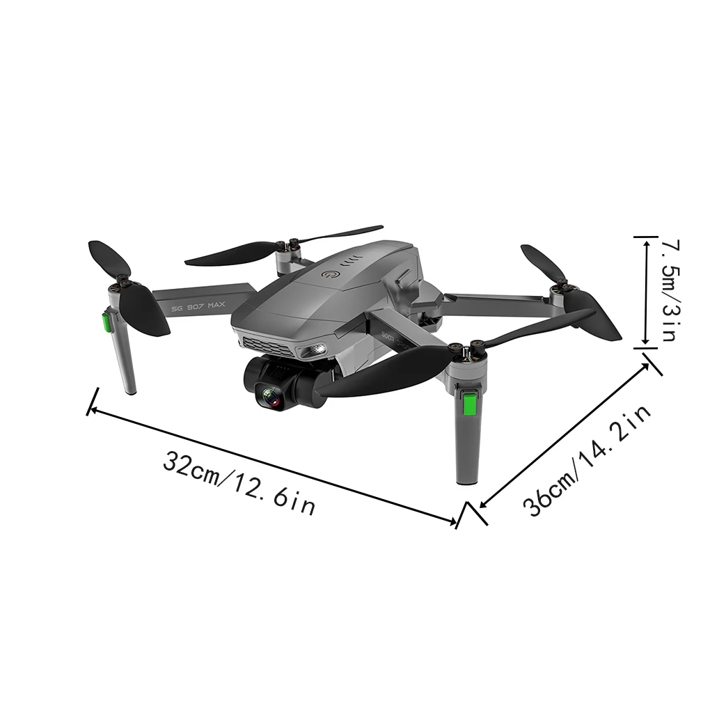 Sistema de Posicionamento Global Cinza, Estabilizador Gimbal 3-Axises, Mini WiFi Drone, Compacto e fácil de transportar
