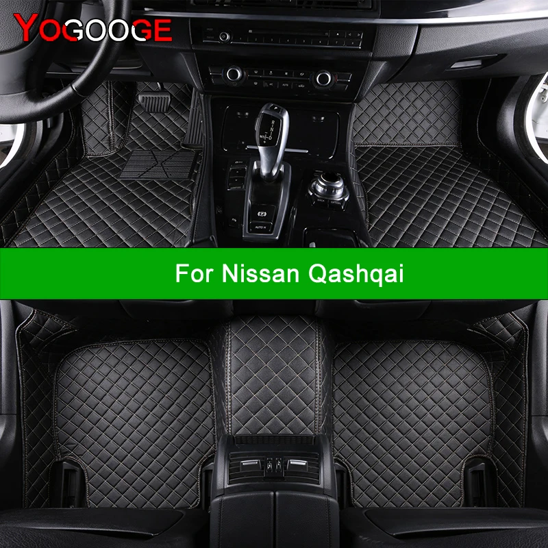 YOGOOGE Custom Car Floor Mats For Nissan Qashqai Auto Carpets Foot Coche Accessorie