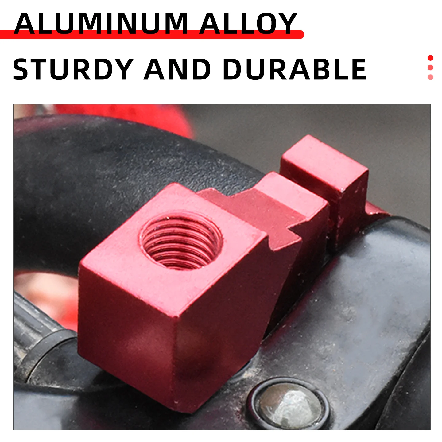 Aluminum bracket for universal motorcycle rearview mirror, adapter, rearview mirror base, multi-functional modification