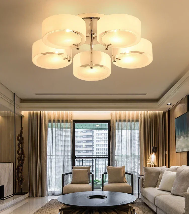 

Ceiling Lights NEW Modern modern fashionable design dining room lamp pendente de teto de cristal white shade acrylic lustre