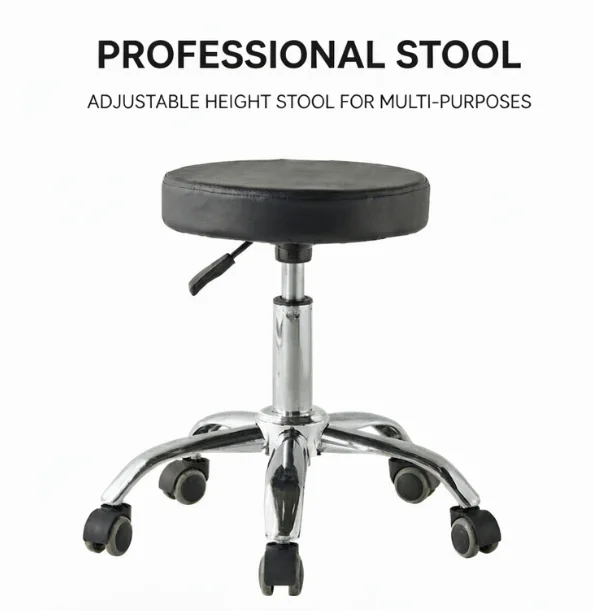 Adjustable Rolling Stool Chair Swivel Salon Spa Tattoo Medical Dental Office Laboratory Technician Workbench Ergonomic Hydraulic