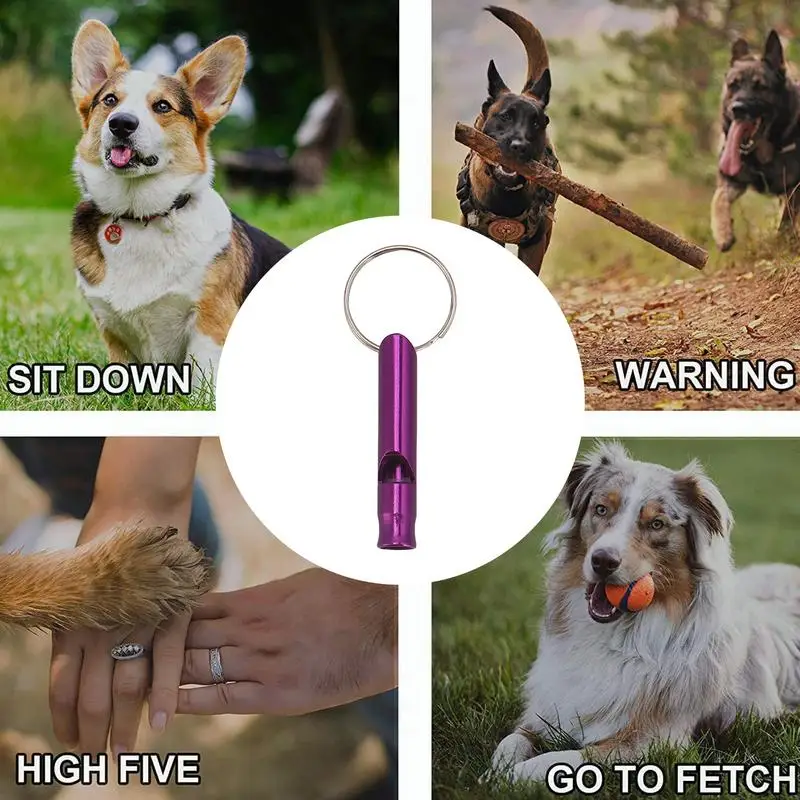 Dog Whistle To Stop Barking Adjustable Dog Recall Whistle Anti Barking Ultrasonic Tool Portable Dog Training Behavior Aids Stop