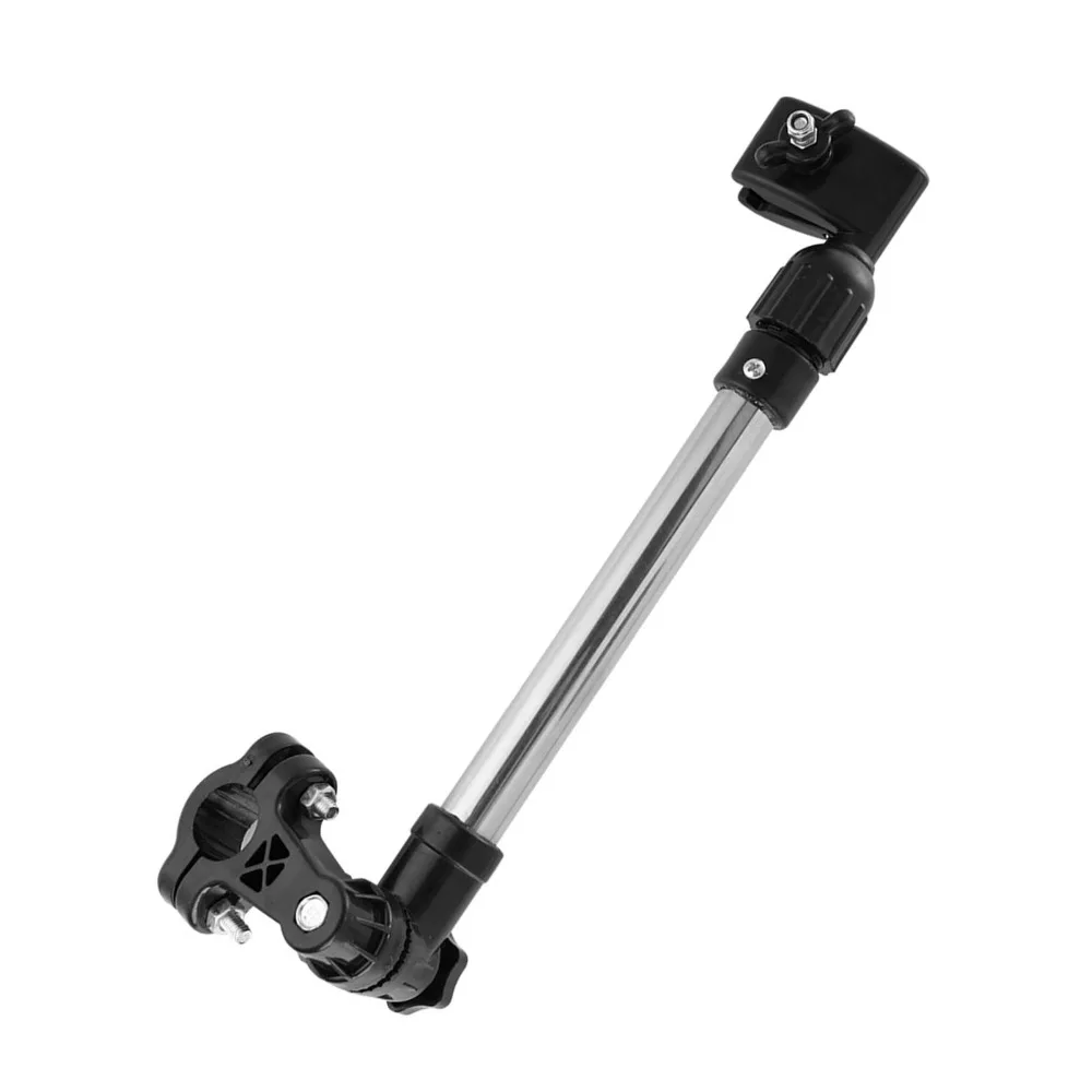 

Зажимной держатель для велосипедного зонта из нержавеющей стали, выдвижной быстросъемный универсальный держатель для зонта 360° ° Регулируемый