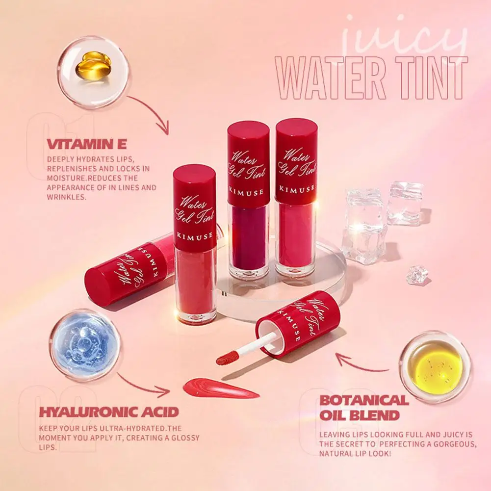 Lasting Sexy Mirror Water Lip Glaze Waterproof Moisturizing Lip Non-stick Stain Glossy Gentle Lipstick Waterproof Cup V6m9