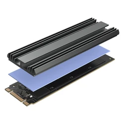 for M.2 NVMe SSD Heatsink M2 2280 HDD Hard Disk Heat Sink Aluminum Radiator with Thermal Pad For Desktop PC Sata SSD Cooling Pad