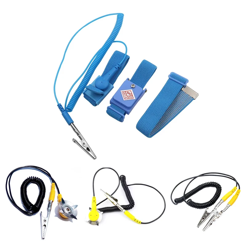 Cordless Wireless Antistatic ESD Wristband Strap with Clip for Electronics Repair Work Tools Anti Static Discharge Cables