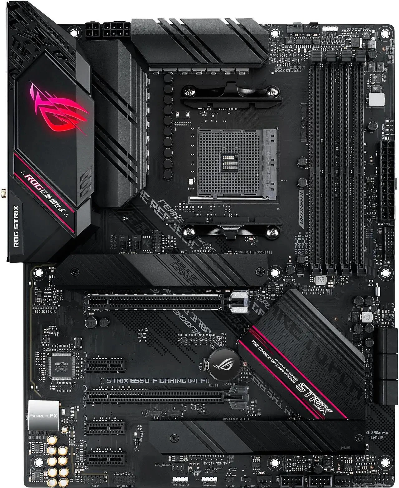 اللوحة الأم ASUS B550 ROG STRIX B550-F GAMING WIFI اللوحة الأم المقبس AM4 DDR4 128GB دعم Ryzen 5 5600 Ryzen 7 5700 وحدة المعالجة المركزية المستخدمة