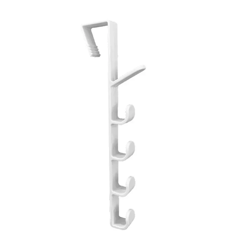 Hooks Over The Door 5 Hooks Home Bathroom Organizer Rack Clothes Coat Hat Towel Hanger Bathroom Kitchen Accessories