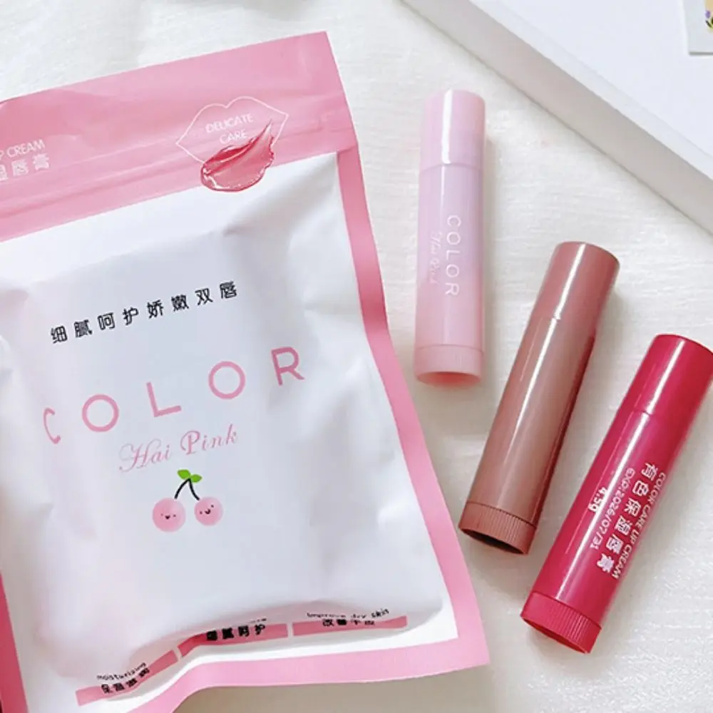 Colored Moisturizing Color Changing Lipstick Anti Drying Multifunctional Lip Care Cream Remove Dead Skin Solid Color Lip Gloss