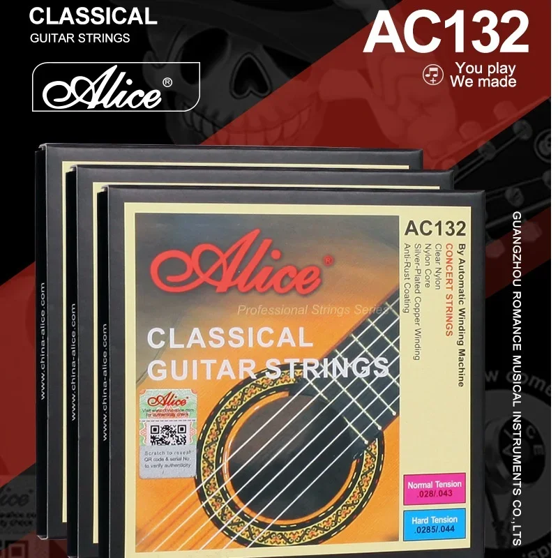 Alice AC138/AC132/AC139 Winding Guitar Stand String Set Classical Nylon Core Strings for Guitar Musical Instruments Accessories