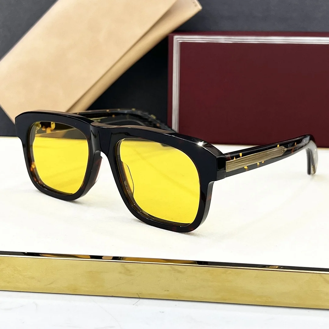 JMM YVES نظارات شمسية مصنوعة يدويًا عالية الجودة 2025 إطار مربع ريترو جديد UV400 نظارات عصرية فاخرة هادئة للجنسين #3