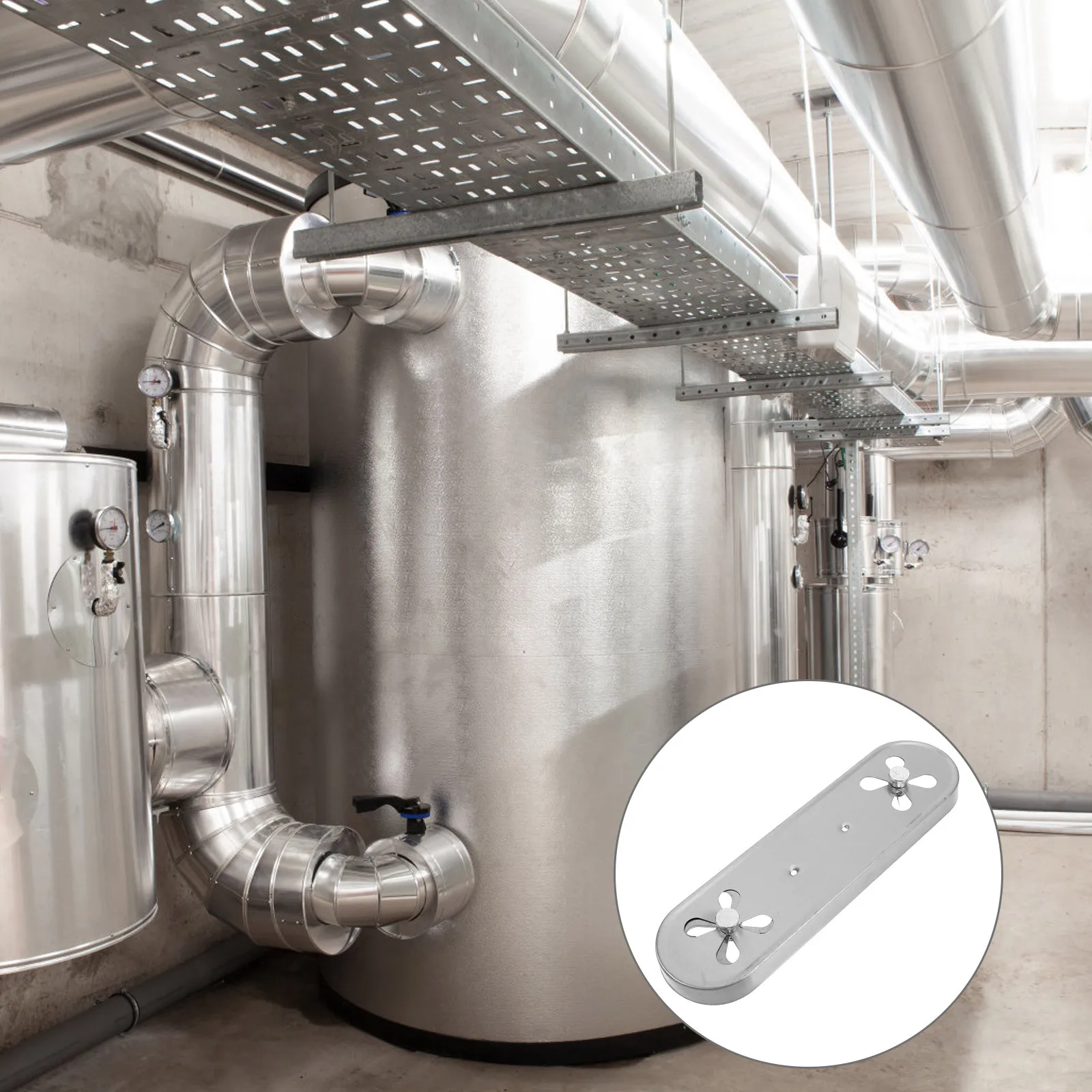 غطاء فتحة تهوية الفرن قابل للتعديل مدخل هواء مزدوج لأنظمة سخان الموقد تصميم مستطيل مقاوم لدرجات الحرارة العالية