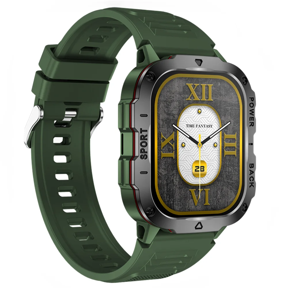 

New KM01 Smart Watch Men Bluetooth Calls 2.01-inch TFT Screen SMS Information Display Music Playback Outdoor Sports Smartwatch