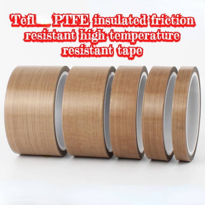 0.13-0.18-0.25mm Thickness Tefl PTFE Insulation Friction Resistance 300° High Temperature Special Tape Multi-width Selection