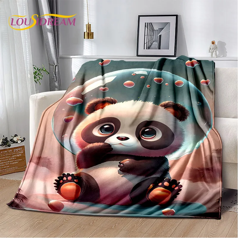 Dream Cute Panda Cartoon Animal Blanket,Soft Throw Blanket for Home Bedroom Bed Sofa Picnic Travel Office Rest Cover Blanket Kid