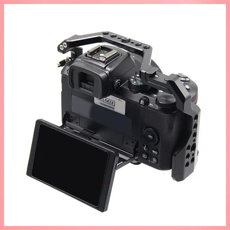 N91R-Camera Cage Frame For Nikon Z50 SLR Cold Shoe Mount Vertical Shooting Microphone Holder DIY Extension Kit