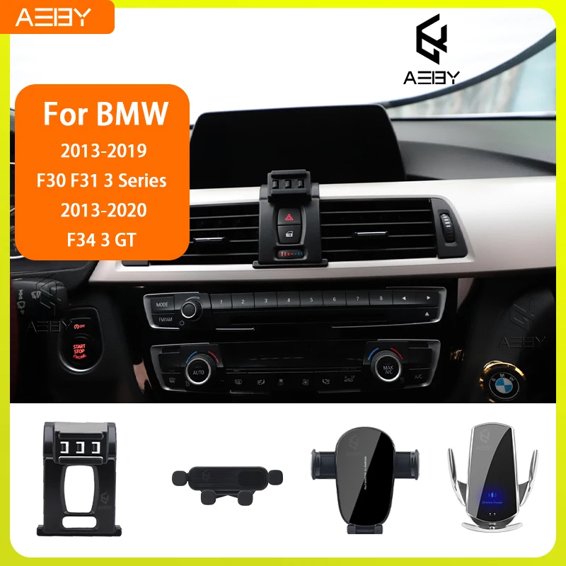 Für BMW 3er F30 F31 3GT F34 2013-2019 Handyhalterung Auto-Mobiltelefon-Halterung Spezielle Fixierte Halterung Basis Kabelloses Ladegerät Ständer