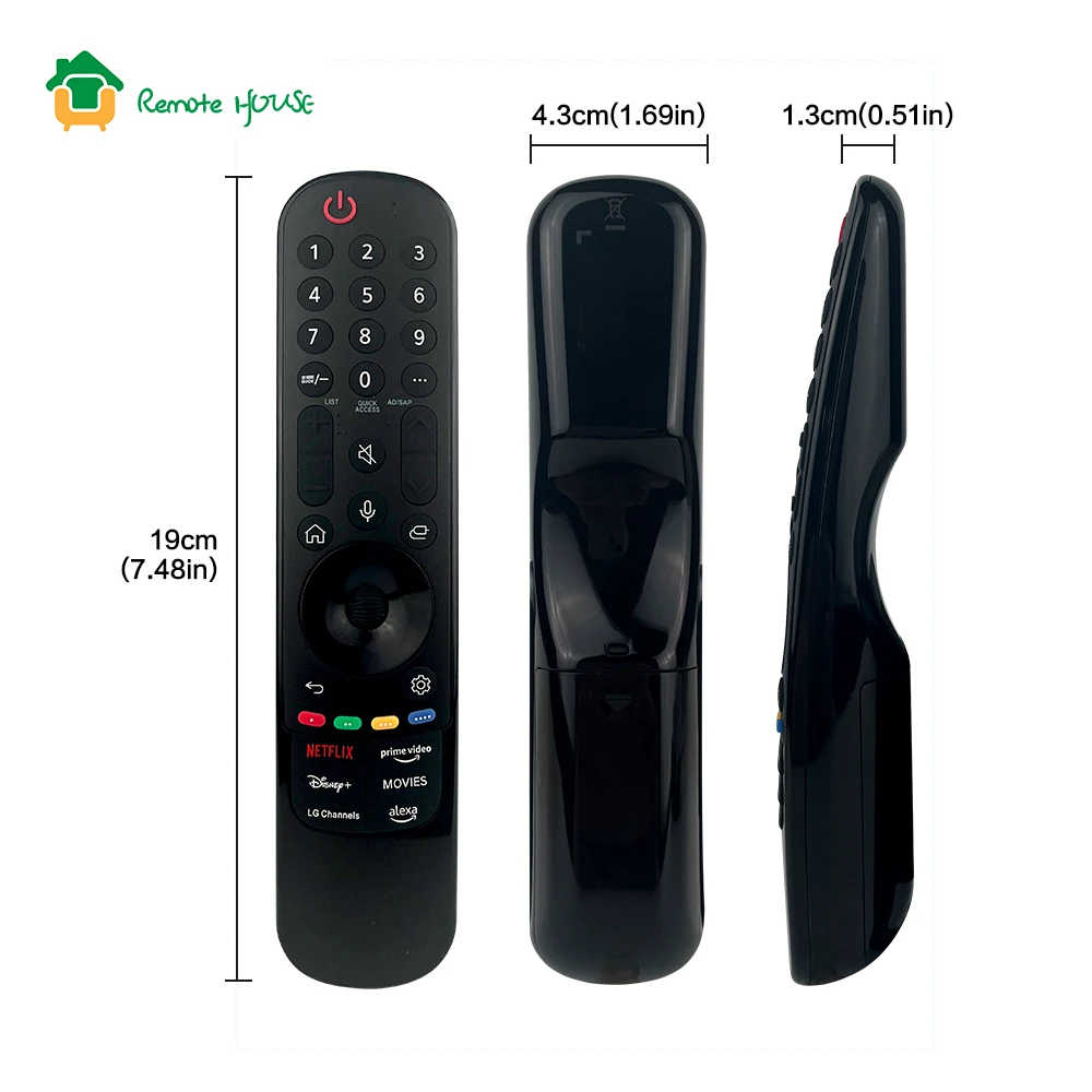 AKB76043105 Magic Voice Remote MR23GA Replacement for UHD OLED QNED NanoCell Mini 4K 8K Smart TV With Voice Pointer
