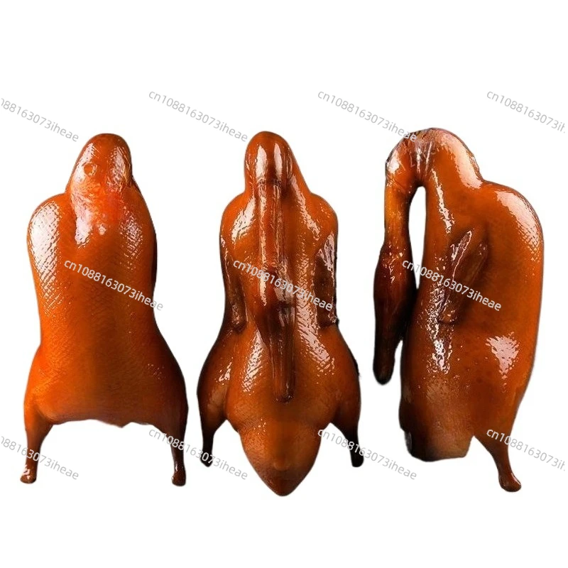 Simulation roast duck model, crispy and not greasy duck mold samples, display food ornaments
