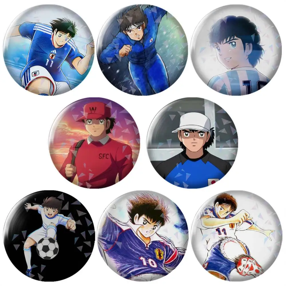Comic Captain Tsubasas-s Brooch Metal Decorative Brooch Pins for Backpack Clothes Jacket Accessories,Souvenir.