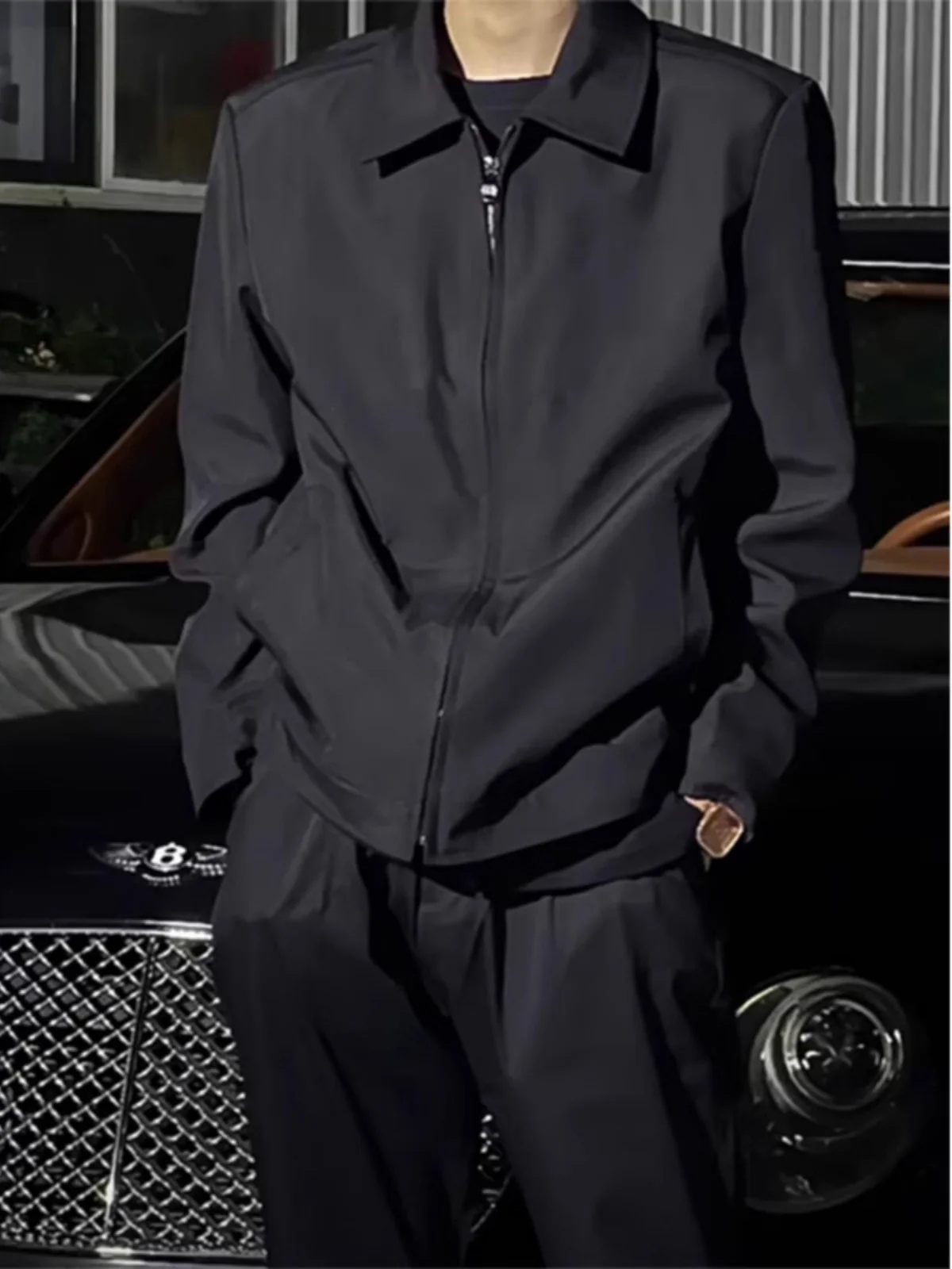 

Мужская повседневная приталенная куртка-блейзер Cleanfit для государственных служащих, на молнии, удлиненная