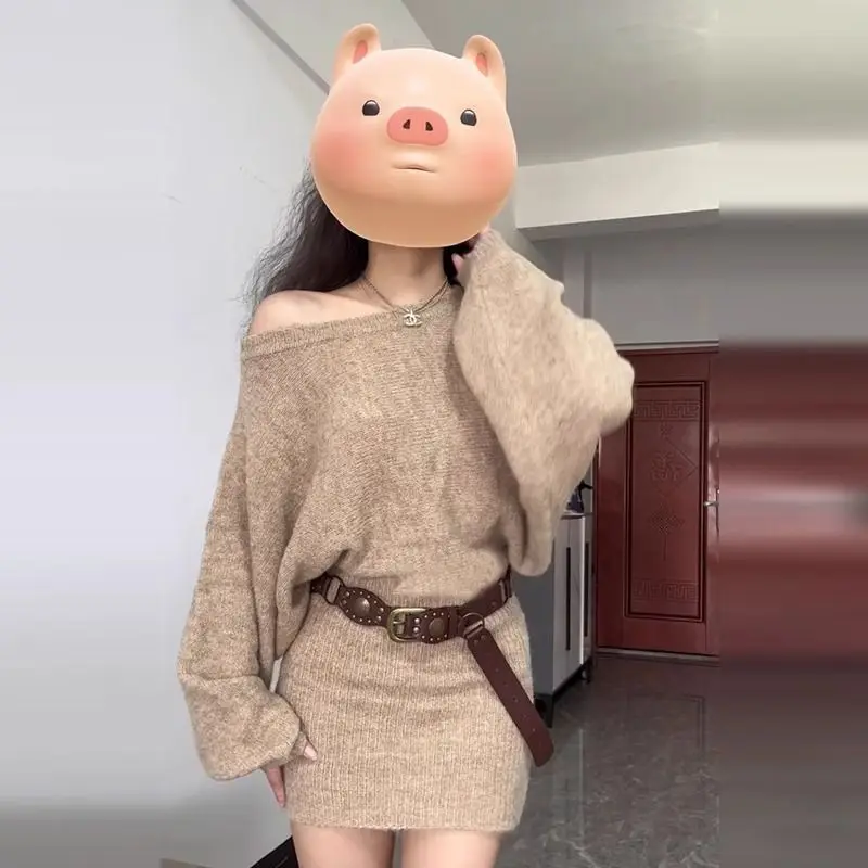 

Пуловеры до колена для женщин, свитера с воротником, джемперы, женские дышащие трубки средней длины, ужин, молодежные нишевые пуховки с бахромой