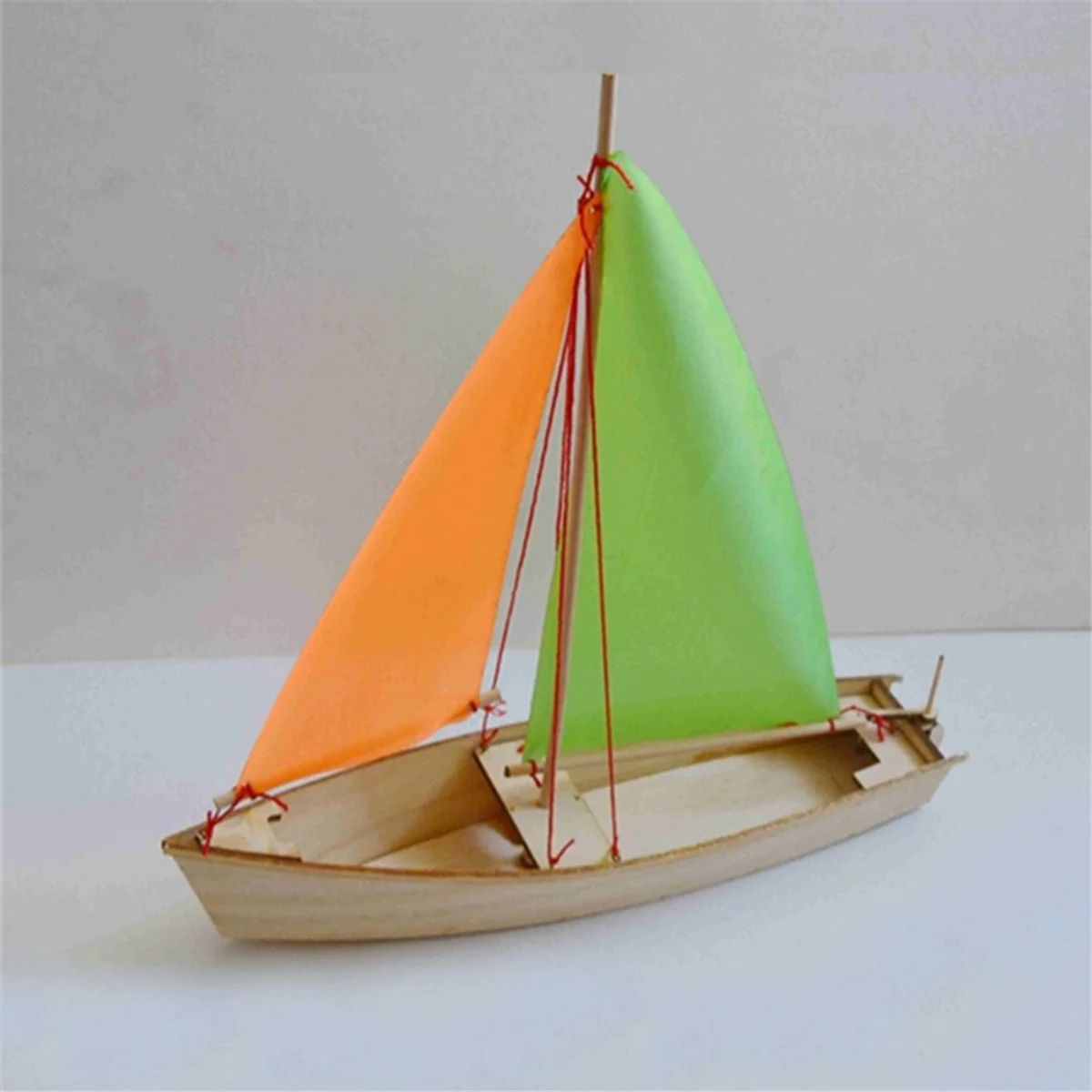 New Self-Propelled Sailboat Wooden Boat Model Assembly Kit DIY Assembly Toys Children'S Handmade Toys