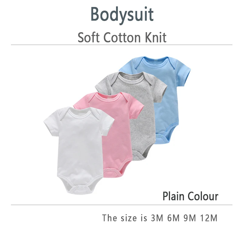 Baby Clothes Boy/Girl Baby Bodysuit Summer Clothes Solid Color Romper Soft Cotton Jumpsuit For Newborns Clothing 2024 New