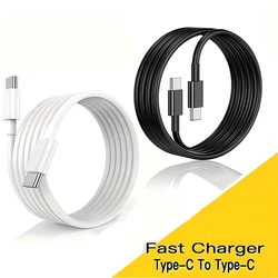 PD Fast Charging Cable Type C to Type C For Apple Iphone 15 16 Huawei Xiaomi Samsung Type C Weaving Cable Accessories Data line
