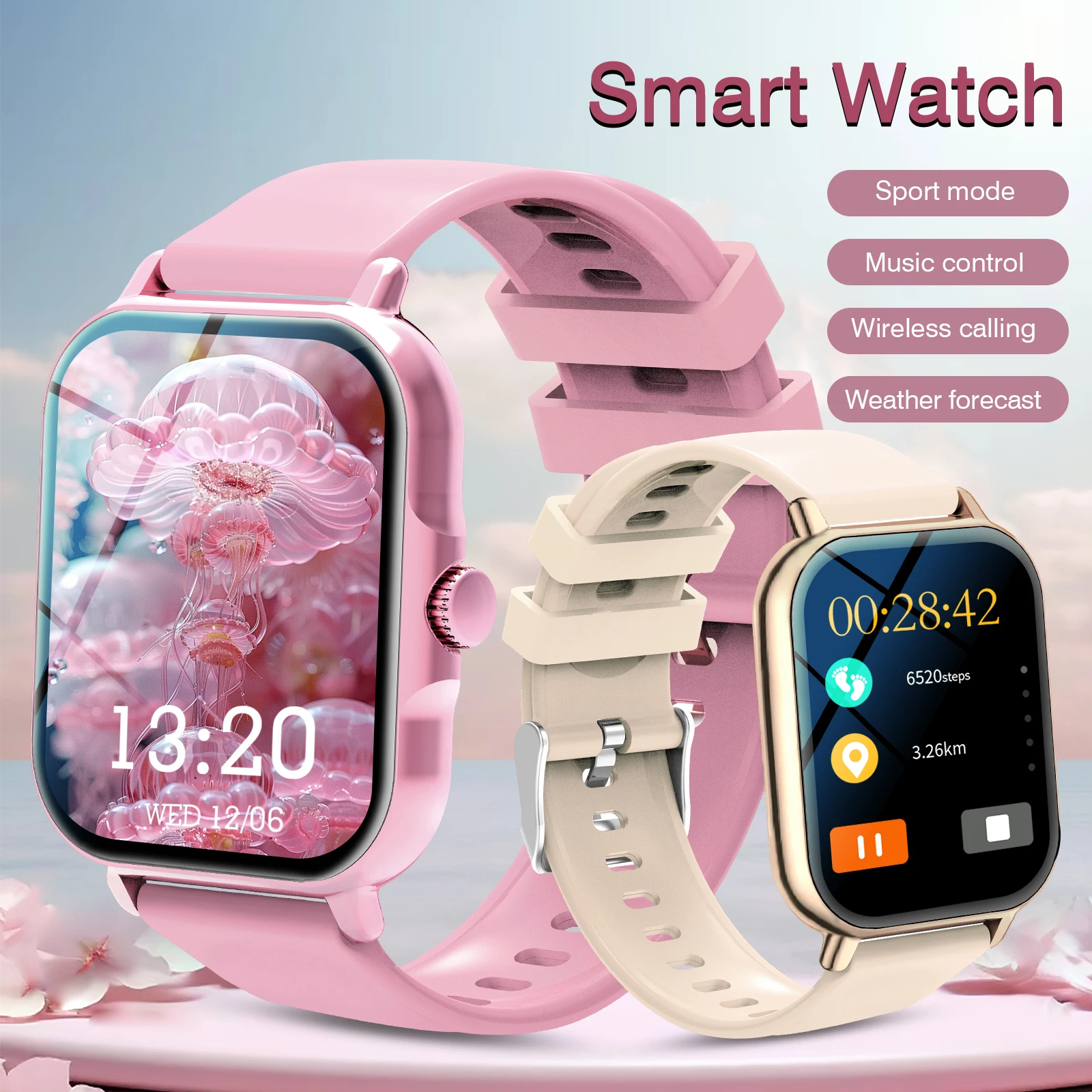 Unisex Children's Smart Watch - HD Call Answer Music Player Sedentary Alert Photo Storage Custom Wallpapers Holiday Gift