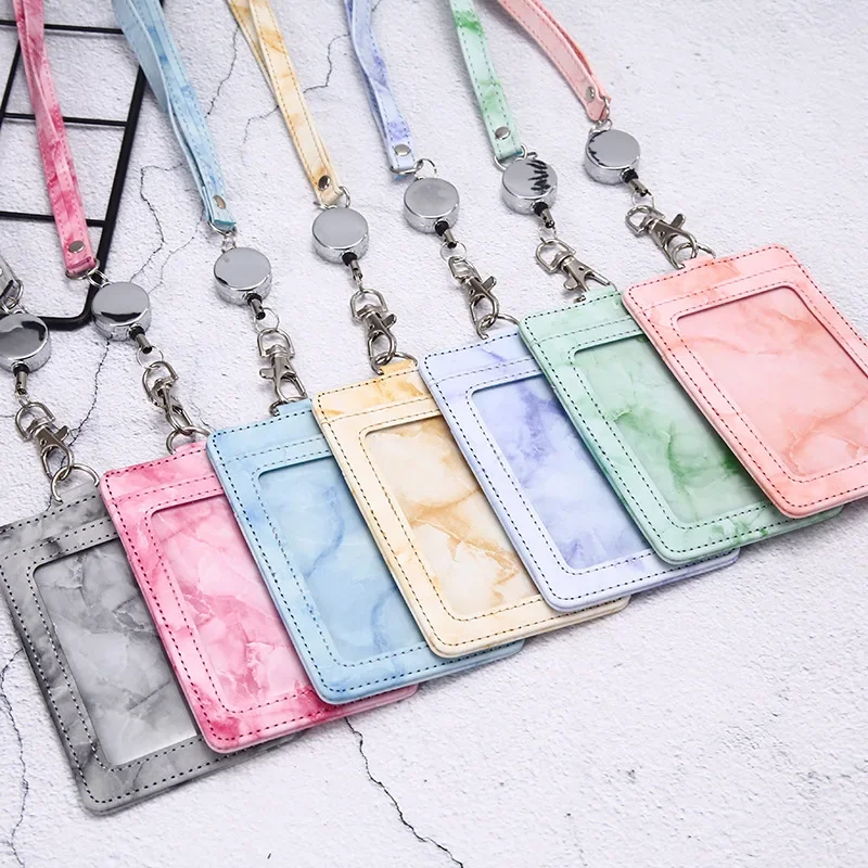 Pu Marble Style Credit Card Holder Bags Women Fashion Men ID Bank Card Protectors Purse Bags Business Card Holder Wallets Case