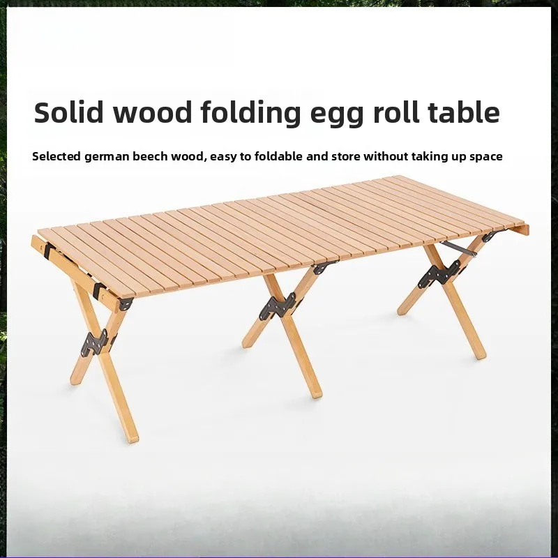 

Outdoor Folding Beech Egg Roll Camping Picnic Barbecue Camping